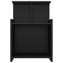 vidaXL 2 db fekete szerelt fa éjjeliszekrény 40 x 35 x 60 cm