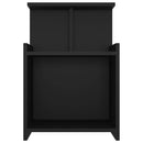 vidaXL 2 db fekete szerelt fa éjjeliszekrény 40 x 35 x 60 cm