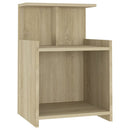 vidaXL 2 db sonoma tölgy színű szerelt fa éjjeliszekrény 40x35x60 cm