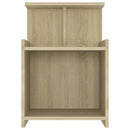 vidaXL 2 db sonoma tölgy színű szerelt fa éjjeliszekrény 40x35x60 cm