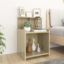vidaXL 2 db sonoma tölgy színű szerelt fa éjjeliszekrény 40x35x60 cm