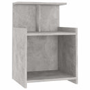vidaXL 2 db betonszürke szerelt fa éjjeliszekrény 40 x 35 x 60 cm