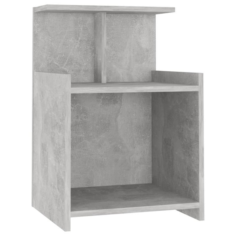 vidaXL 2 db betonszürke szerelt fa éjjeliszekrény 40 x 35 x 60 cm