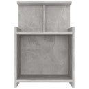 vidaXL 2 db betonszürke szerelt fa éjjeliszekrény 40 x 35 x 60 cm