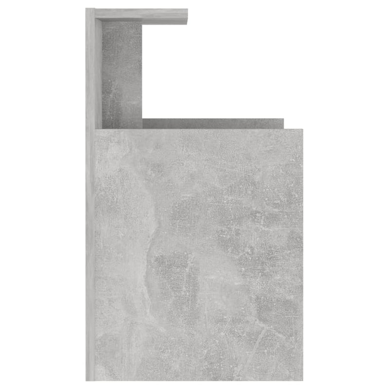 vidaXL 2 db betonszürke szerelt fa éjjeliszekrény 40 x 35 x 60 cm