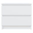 vidaXL fehér szerelt fa éjjeliszekrény 50 x 39 x 43,5 cm