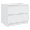 vidaXL 2 db fehér szerelt fa éjjeliszekrény 50 x 39 x 43,5 cm