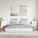 vidaXL 2 db fehér szerelt fa éjjeliszekrény 40 x 35 x 62,5 cm