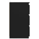 vidaXL 2 db fekete szerelt fa éjjeliszekrény 40 x 35 x 62,5 cm