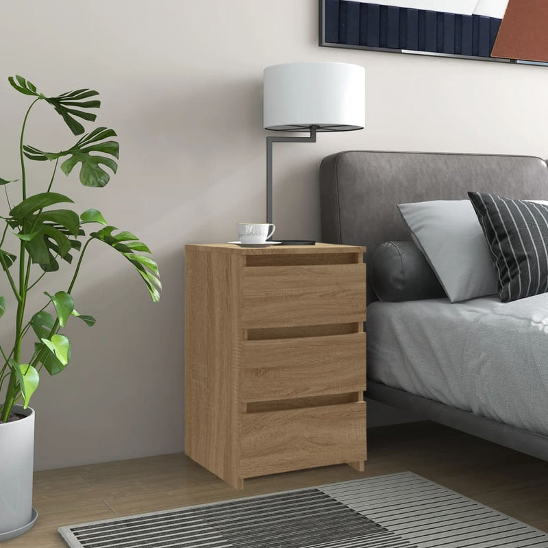 vidaXL sonoma tölgy színű szerelt fa éjjeliszekrény 40 x 35 x 62,5 cm