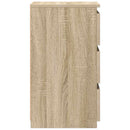 vidaXL 2 db sonoma tölgy színű szerelt fa éjjeliszekrény 40x35x62,5 cm