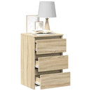 vidaXL 2 db sonoma tölgy színű szerelt fa éjjeliszekrény 40x35x62,5 cm