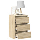 vidaXL 2 db sonoma tölgy színű szerelt fa éjjeliszekrény 40x35x62,5 cm