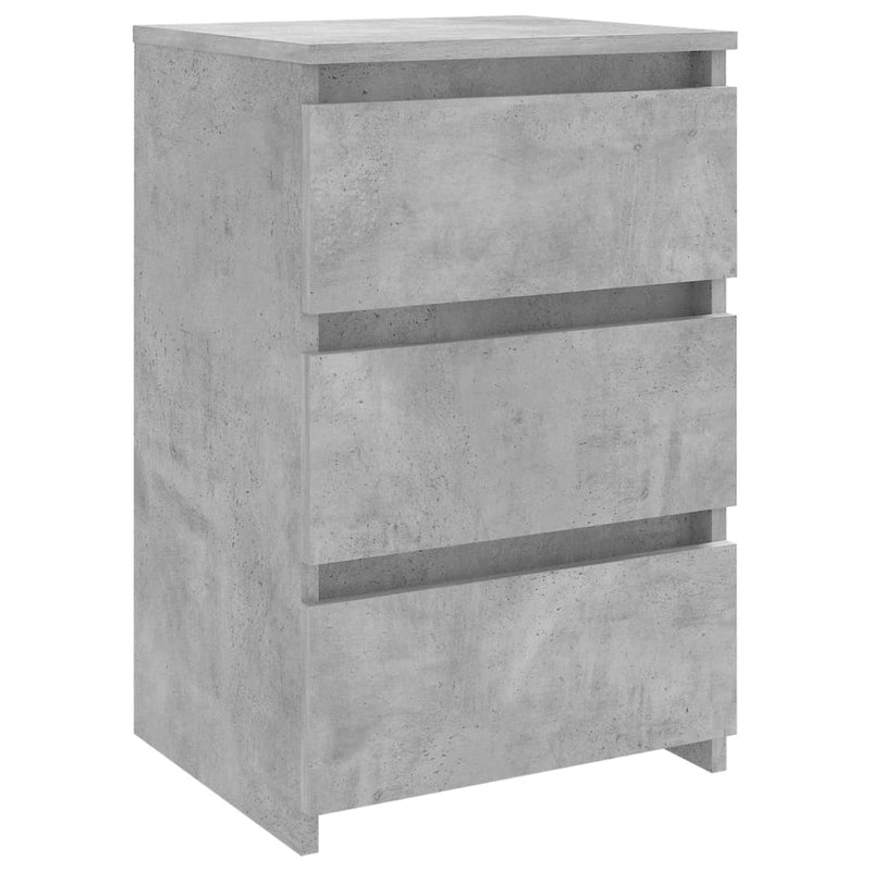 vidaXL betonszürke szerelt fa éjjeliszekrény 40 x 35 x 62,5 cm