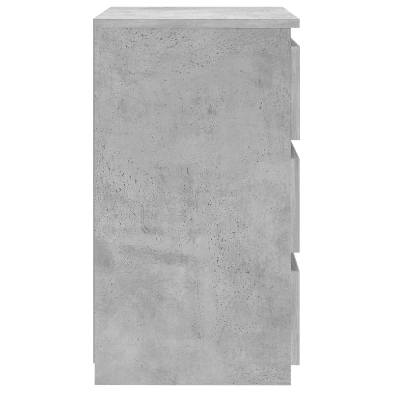 vidaXL betonszürke szerelt fa éjjeliszekrény 40 x 35 x 62,5 cm