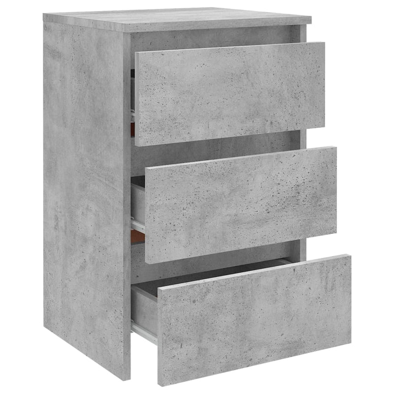 vidaXL betonszürke szerelt fa éjjeliszekrény 40 x 35 x 62,5 cm