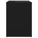 vidaXL fekete szerelt fa éjjeliszekrény 40 x 30 x 40 cm