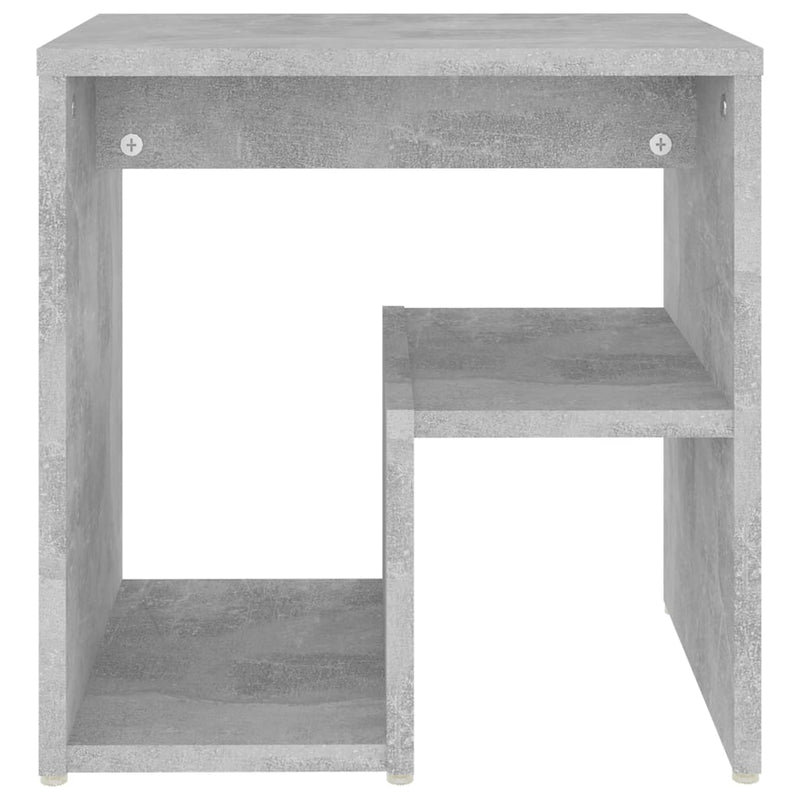 vidaXL 2 db betonszürke szerelt fa éjjeliszekrény 40 x 30 x 40 cm