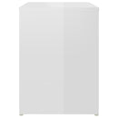 vidaXL 2 db magasfényű fehér szerelt fa éjjeliszekrény 40 x 30 x 40 cm