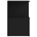 vidaXL 2 db fekete szerelt fa éjjeliszekrény 35 x 35 x 55 cm