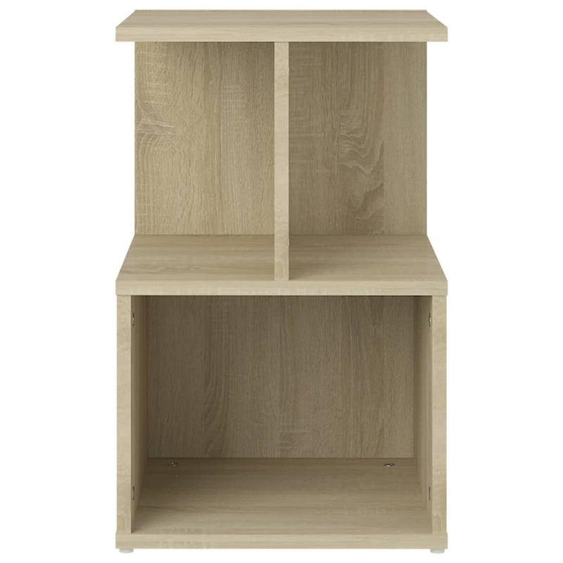 vidaXL 2 db sonoma tölgy színű szerelt fa éjjeliszekrény 35x35x55 cm