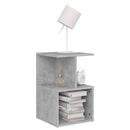 vidaXL 2 db betonszürke szerelt fa éjjeliszekrény 35 x 35 x 55 cm