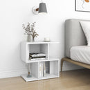 vidaXL 2 db fehér szerelt fa éjjeliszekrény 50 x 30 x 51,5 cm