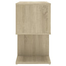 vidaXL 2 db sonoma tölgy színű szerelt fa éjjeliszekrény 50x30x51,5 cm