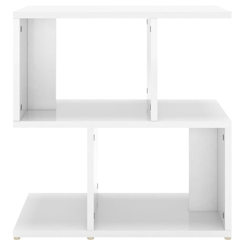 vidaXL 2 db magasfényű fehér szerelt fa éjjeliszekrény 50x30x51,5cm