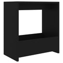 vidaXL fekete forgácslap kisasztal 50 x 26 x 50 cm