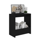 vidaXL fekete forgácslap kisasztal 50 x 26 x 50 cm