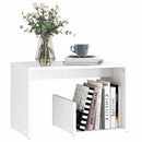 vidaXL fehér forgácslap kisasztal 59 x 36 x 38 cm