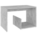 vidaXL betonszürke szerelt fa kisasztal 59 x 36 x 38 cm