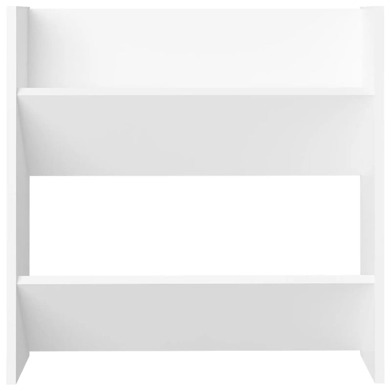 vidaXL 4 db fehér szerelt fa fali cipősszekrény 60 x 18 x 60 cm