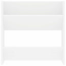 vidaXL 4 db fehér szerelt fa fali cipősszekrény 60 x 18 x 60 cm