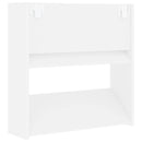 vidaXL 4 db fehér szerelt fa fali cipősszekrény 60 x 18 x 60 cm