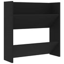 vidaXL 4 db fekete szerelt fa fali cipősszekrény 60 x 18 x 60 cm