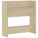 vidaXL 2 db sonoma-tölgyszínű fali cipősszekrény 60 x 18 x 60 cm