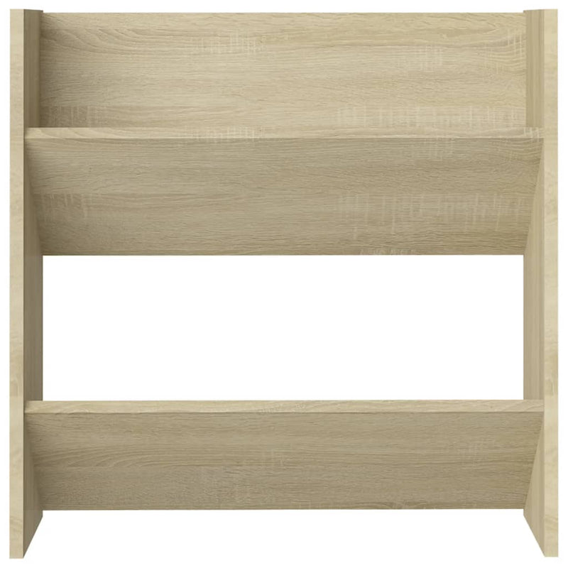 vidaXL 2 db sonoma-tölgyszínű fali cipősszekrény 60 x 18 x 60 cm