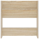 vidaXL 2 db sonoma-tölgyszínű fali cipősszekrény 60 x 18 x 60 cm