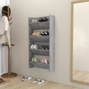 vidaXL 2 db betonszürke fali cipősszekrény 60 x 18 x 60 cm