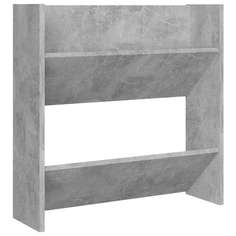 vidaXL 2 db betonszürke fali cipősszekrény 60 x 18 x 60 cm