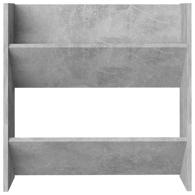 vidaXL 2 db betonszürke fali cipősszekrény 60 x 18 x 60 cm