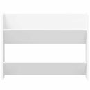 vidaXL fehér szerelt fa fali cipősszekrény 80 x 18 x 60 cm