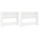 vidaXL 2 db fehér forgácslap fali cipősszekrény 80 x 18 x 60 cm