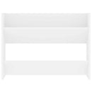 vidaXL 2 db fehér forgácslap fali cipősszekrény 80 x 18 x 60 cm