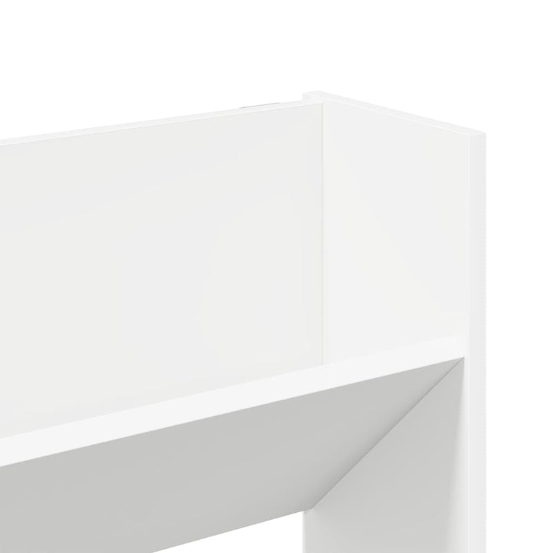 vidaXL 2 db fehér forgácslap fali cipősszekrény 80 x 18 x 60 cm