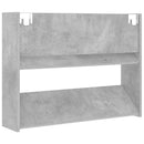 vidaXL betonszürke szerelt fa fali cipősszekrény 80 x 18 x 60 cm