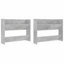 vidaXL 2 db betonszürke forgácslap fali cipősszekrény 80 x 18 x 60 cm
