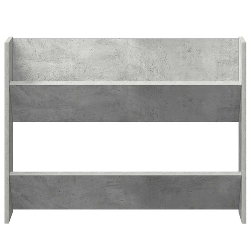 vidaXL 2 db betonszürke forgácslap fali cipősszekrény 80 x 18 x 60 cm